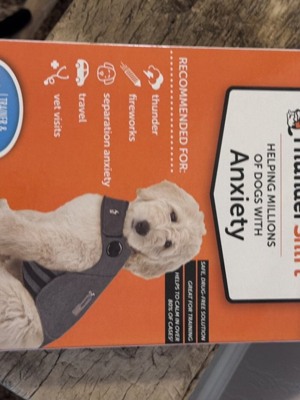 ThunderShirt Anxiety Wrap Gray Large NIB
